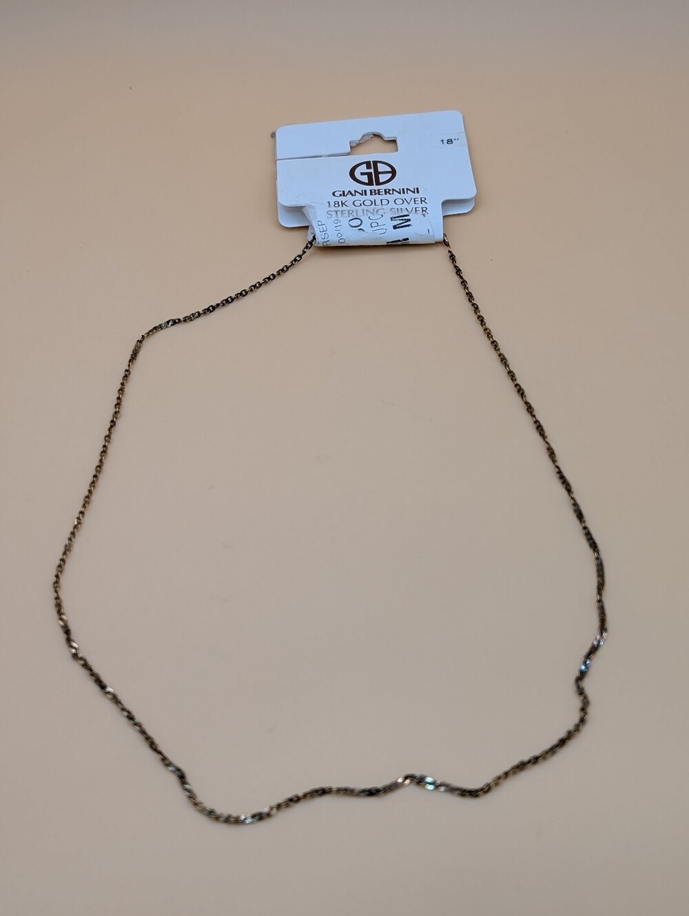Giani Bernini Dainty 18K Gold Over Sterling Silver Twisted Chain Necklace